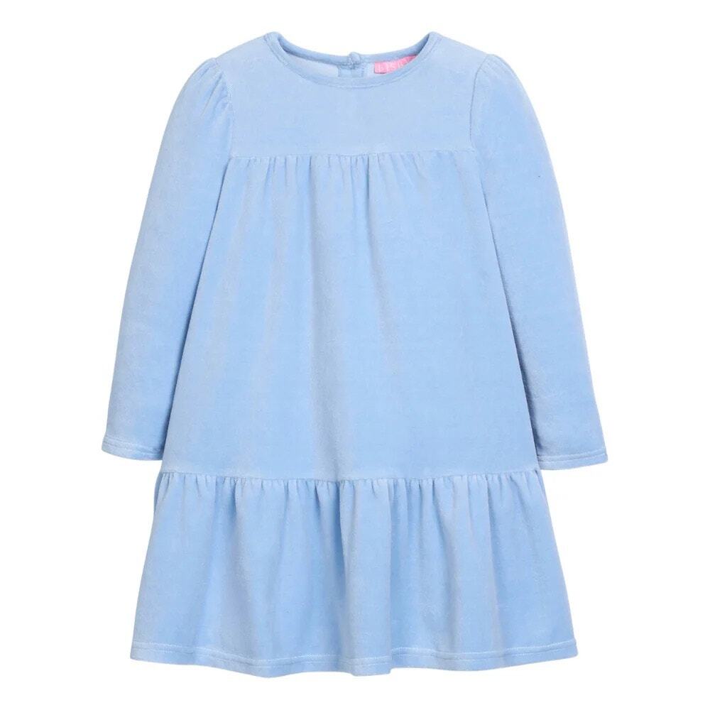 Bisby Lisle Dress, Periwinkle Velour NWT size 14‎